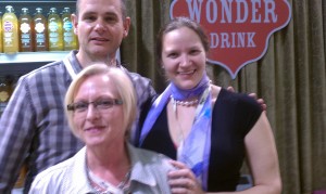 Hannah Crum, The Kombucha Mamma, with Joan Turner and Paul Sposato of Wonder Drink Kombucha at Natural Products Expo West 2011