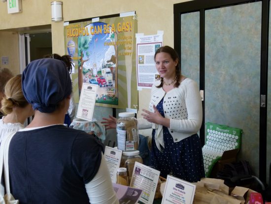 Hannah Crum, The Kombucha Mamma of Kombucha Kamp, works her booth at the Freestone Fermentation Festival 5.21.11