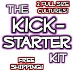 The New Kickstarter Kit includes 2 full size Kombucha Cultures