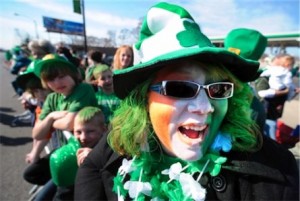 irish parade face