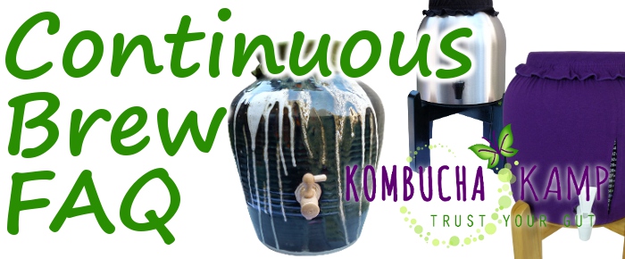 Continuous Brew Kombucha FAQ from KKamp