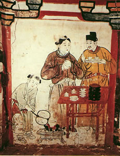 Chinese Emperor Drinking Tea Chinese Emperor Drinking Tea