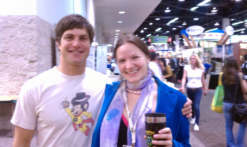 Hannah Crum, The Kombucha Mamma, with David Karr of Guyaki at Natural Products Expo West 2011