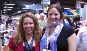 Hannah Crum, The Kombucha Mamma, with Zhena Muzyka of Zhena's Gypsy Tea at Natural Products Expo West 2011