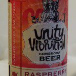 Unity Vibration Kombucha Beer Raspberry Flavor front label