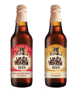 Unity Vibration Kombucha Beer in Ginger and Raspberry