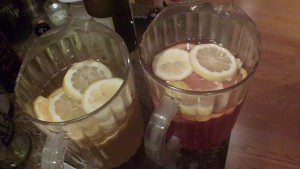 Kombucha Kamp's Kombucha Party Punch made with Hannah's Homebrew Kombucha Kamp's Kombucha Party Punch made with sliced Lemons, sliced Oranges, sparkling water, sparkling wine andHannah's Homebrew