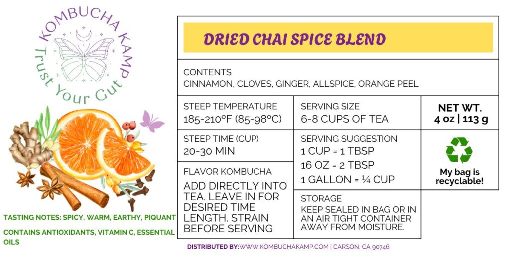 Chai Spice - Loose Dry Spices for Tea