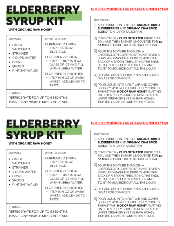 Elderberry Syrup DIY Kit - Image 5