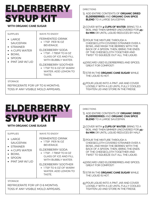 Elderberry Syrup DIY Kit - Image 4
