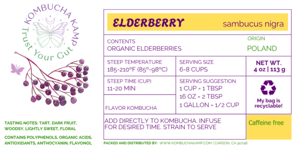 Dried Elderberries - Loose Dried Elderberries for Tea