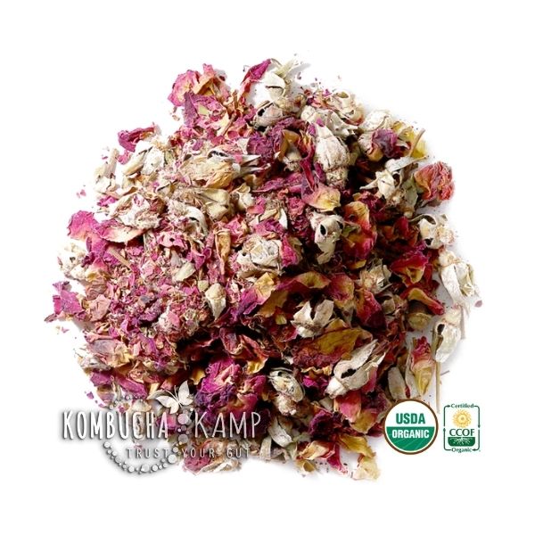 Buy Organic Dried Rose Petals Loose Dried Rose Petals Kombucha Kamp