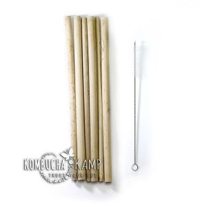 Compostable Bamboo Drinking Straws with Cleaning Brush online