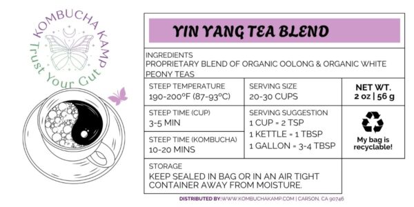 Ying Yang Tea, Loose Ying Yang Tea | Kombucha Kamp