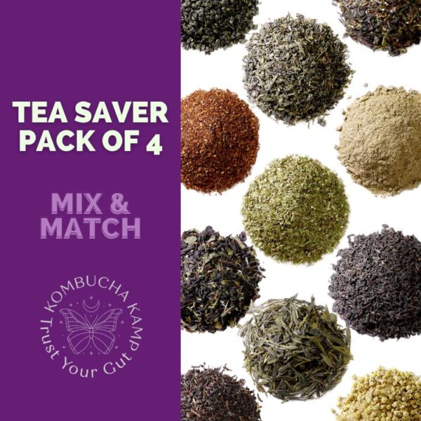 Tea Saver Pack of 4 - Loose Flavored Tea Packets