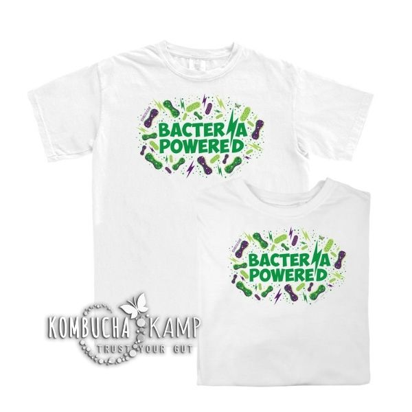 Organic Cotton T-shirt with Bacteria Powered Print