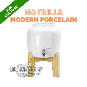 Modern Porcelain Vessel with No-Frills Jun Tea Brewer Continuous Package