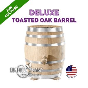 Toasted Oak Barrel with Deluxe Jun Tea Brewer Continuous Package