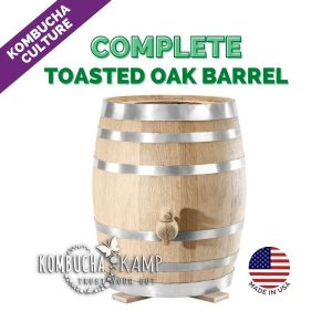 Toasted Oak Barrel with Continuous Kombucha Brew Complete Package
