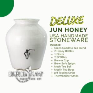 Deluxe USA Made Stoneware Continuous Brew JUN TEA Package