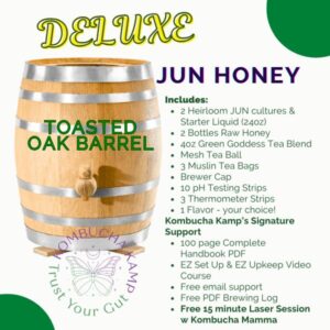 USA Made Toasted Oak Barrel Continuous Brew JUN Deluxe Package