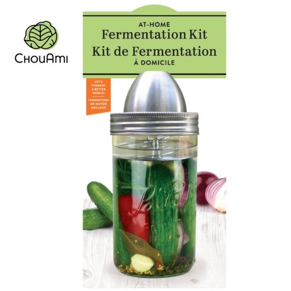 1L Fermentation Kit - Glass Jar and ChouAmi Steel Fermentation Device