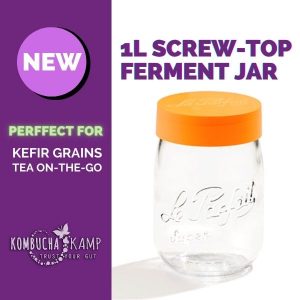Buy Le Parfait's 1Ltr Fermentation Jar with Plastic Screw Top Lid