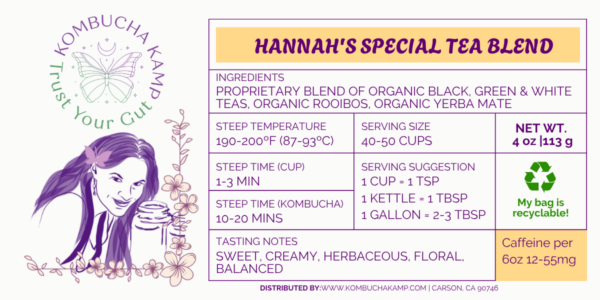 Hannah's Tea Blends at Wholesale
